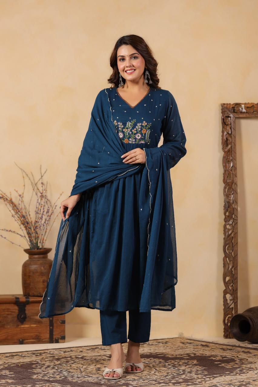 Deep Blue Kurta Set