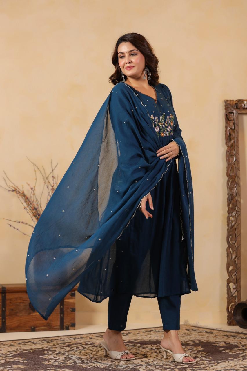 Deep Blue Kurta Set