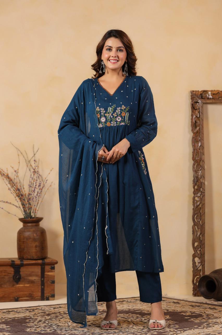 Deep Blue Kurta Set
