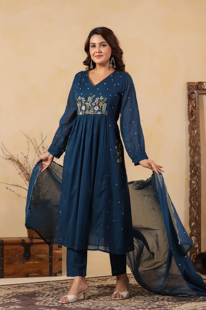 Deep Blue Kurta Set